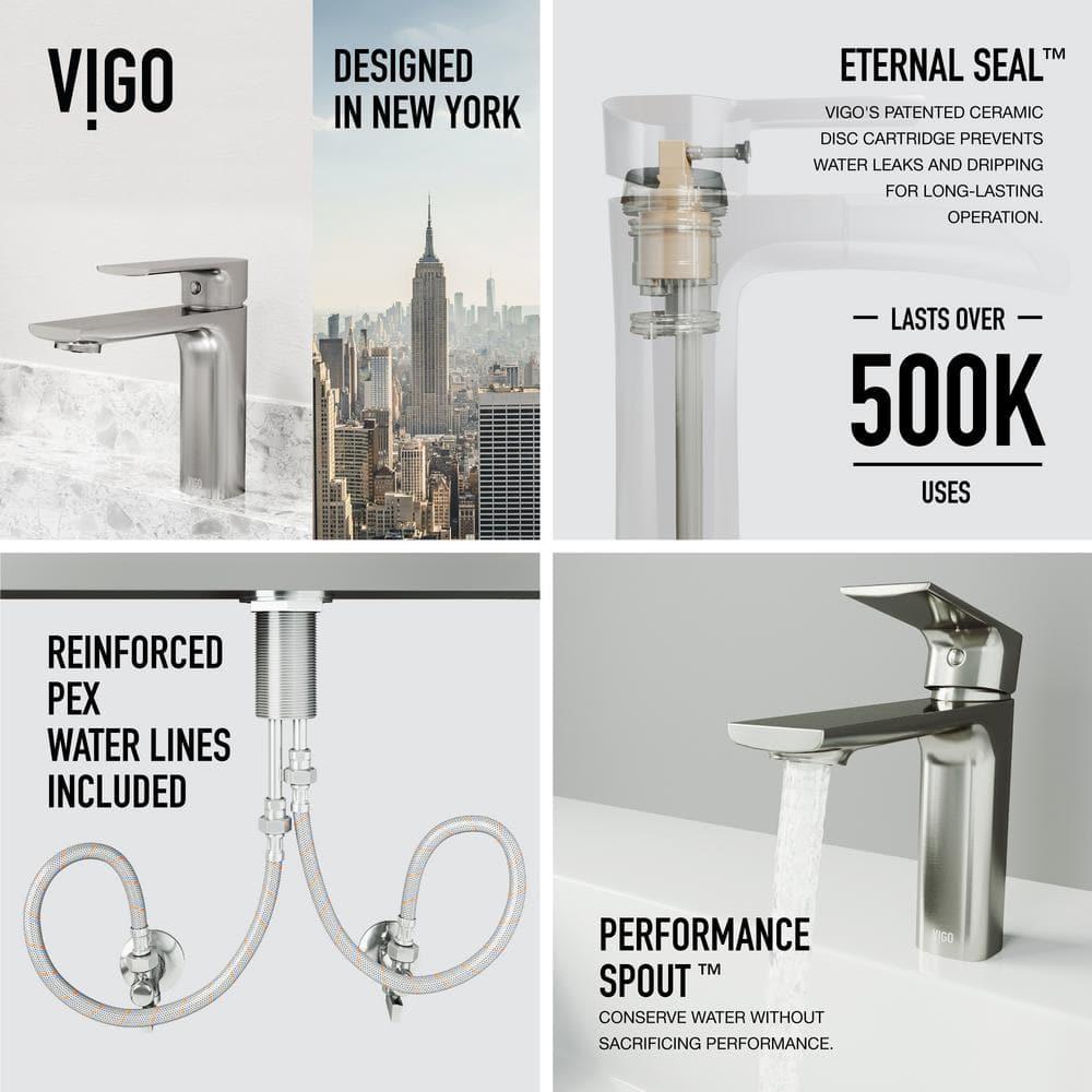 Davidson 6" H Single Handle Single Hole Bathroom Faucet
