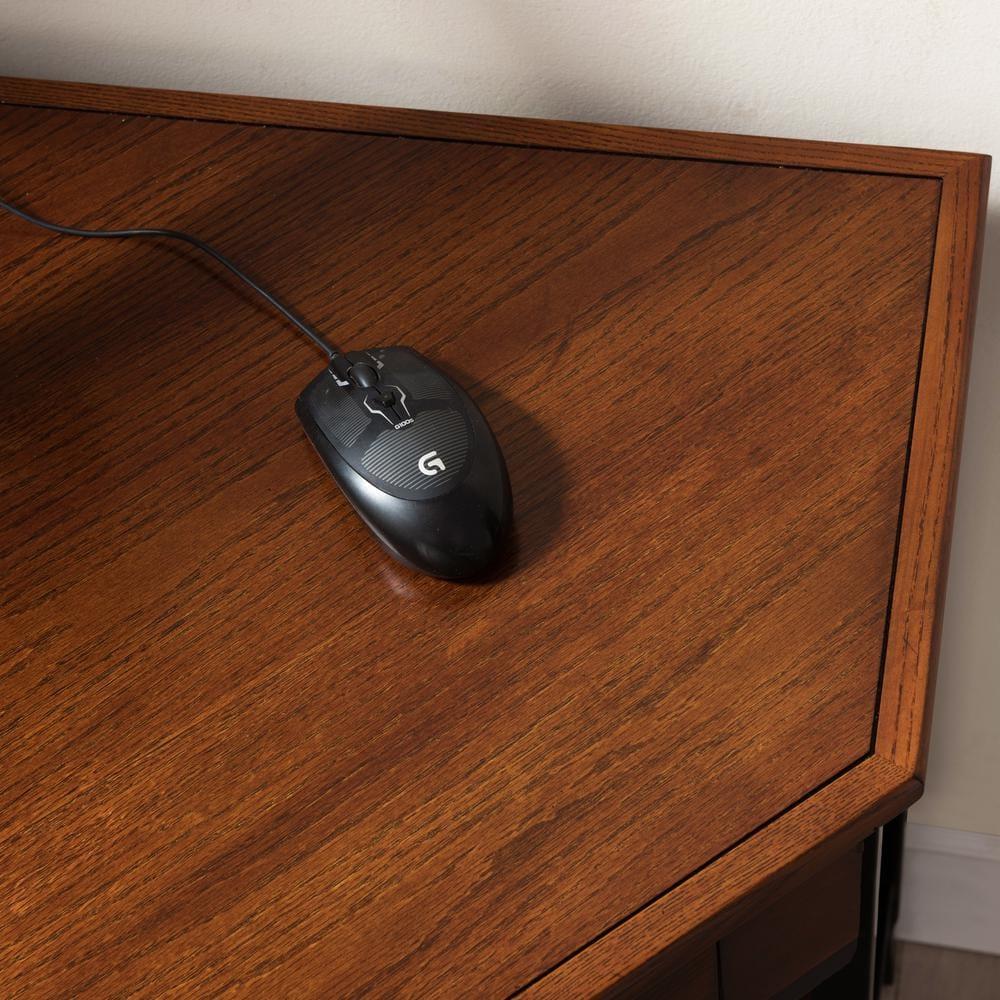 Leick Ironcraft Corner Computer Desk in Mission Oak