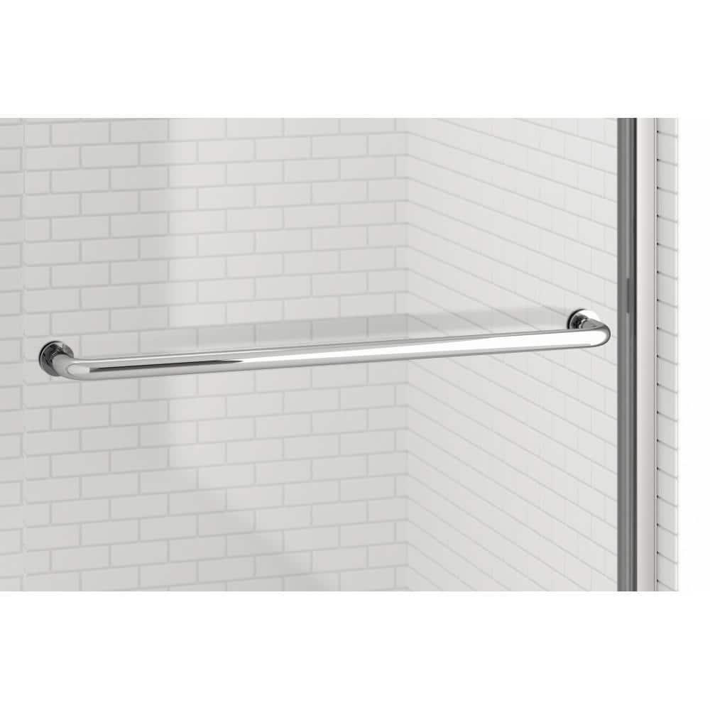 Rotolo 44" W X 76" H Bypass Semi-Frameless Shower Door