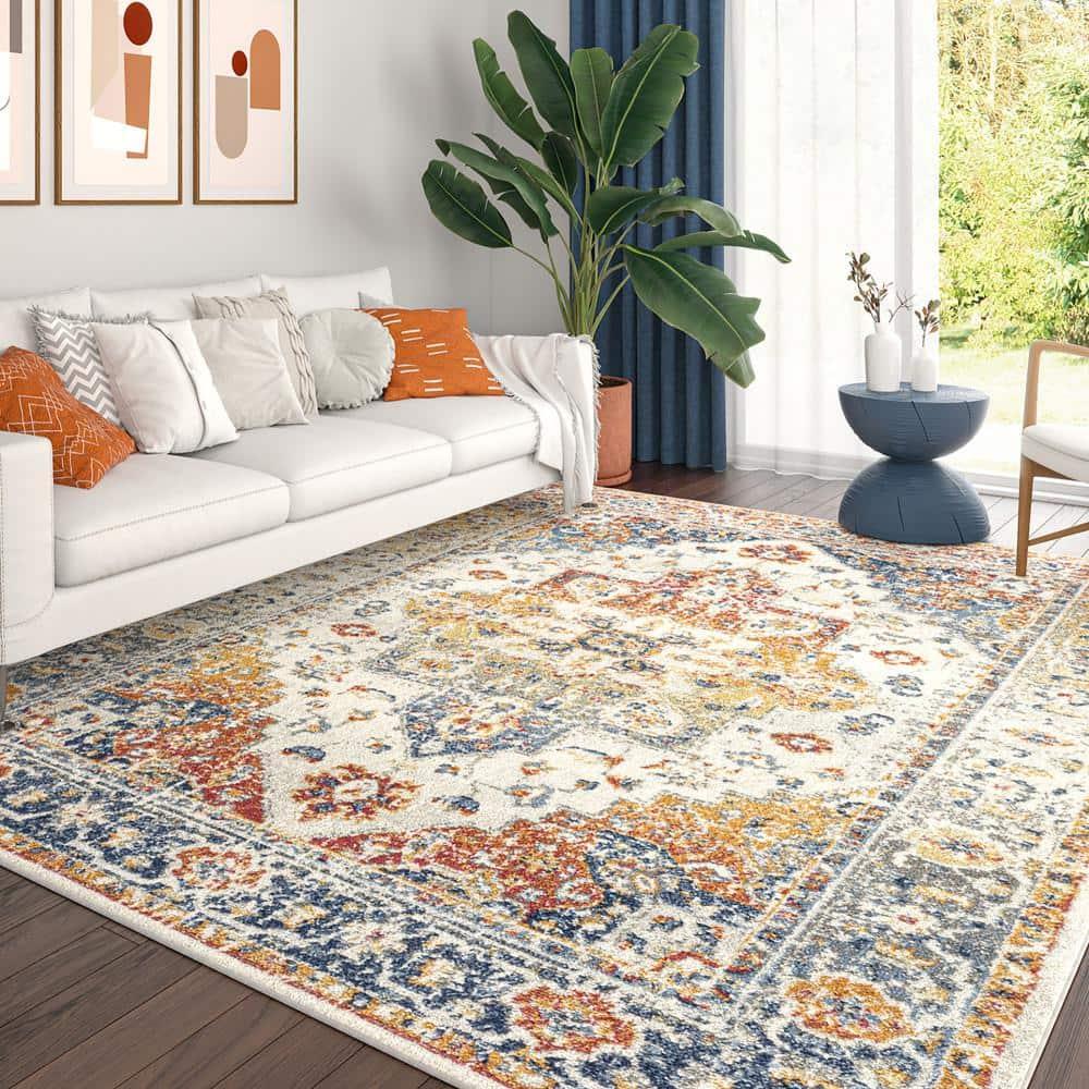 Chelsea Cream 8 ft. x 10 ft. Oriental Indoor Area Rug