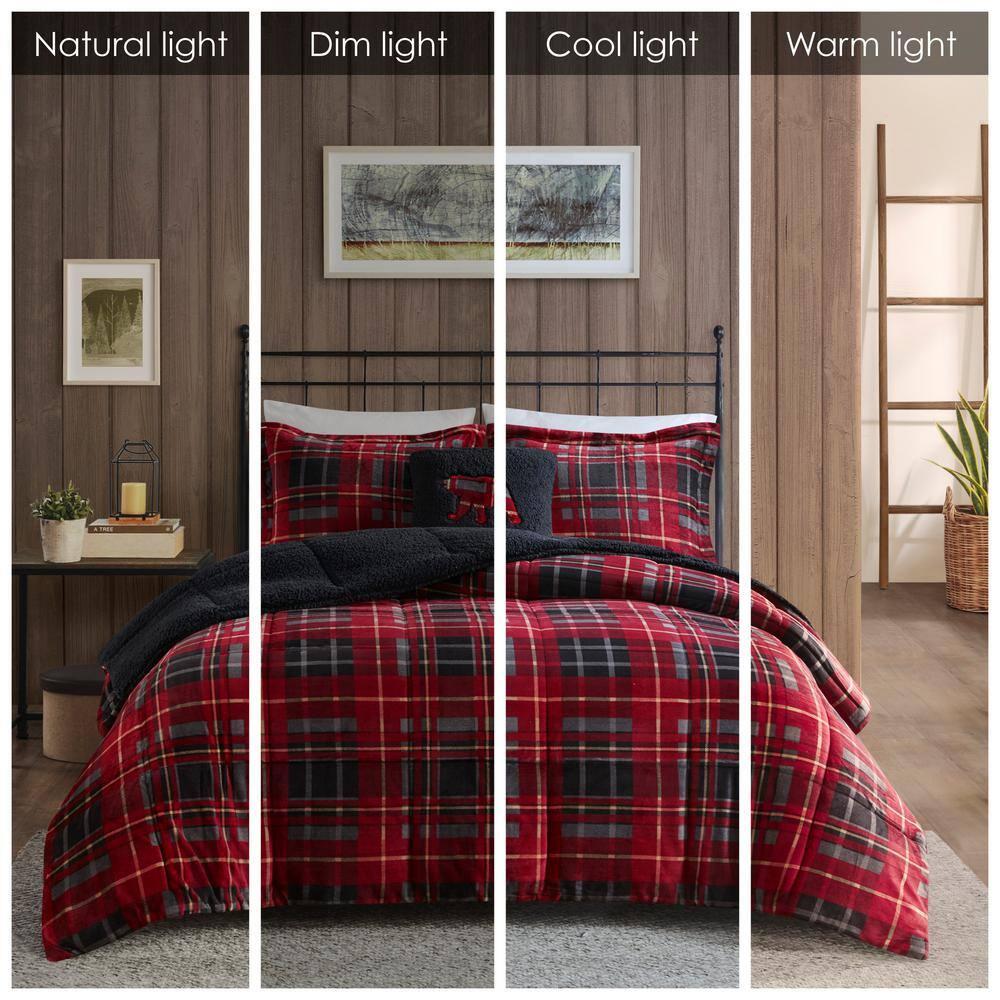 Woolrich Alton Plush to Sherpa Down Alternative Comforter Set