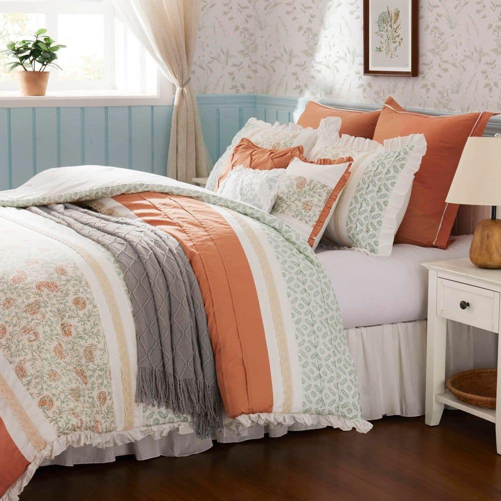 Madison Park Dawn 9 Piece Cotton Percale Comforter Set