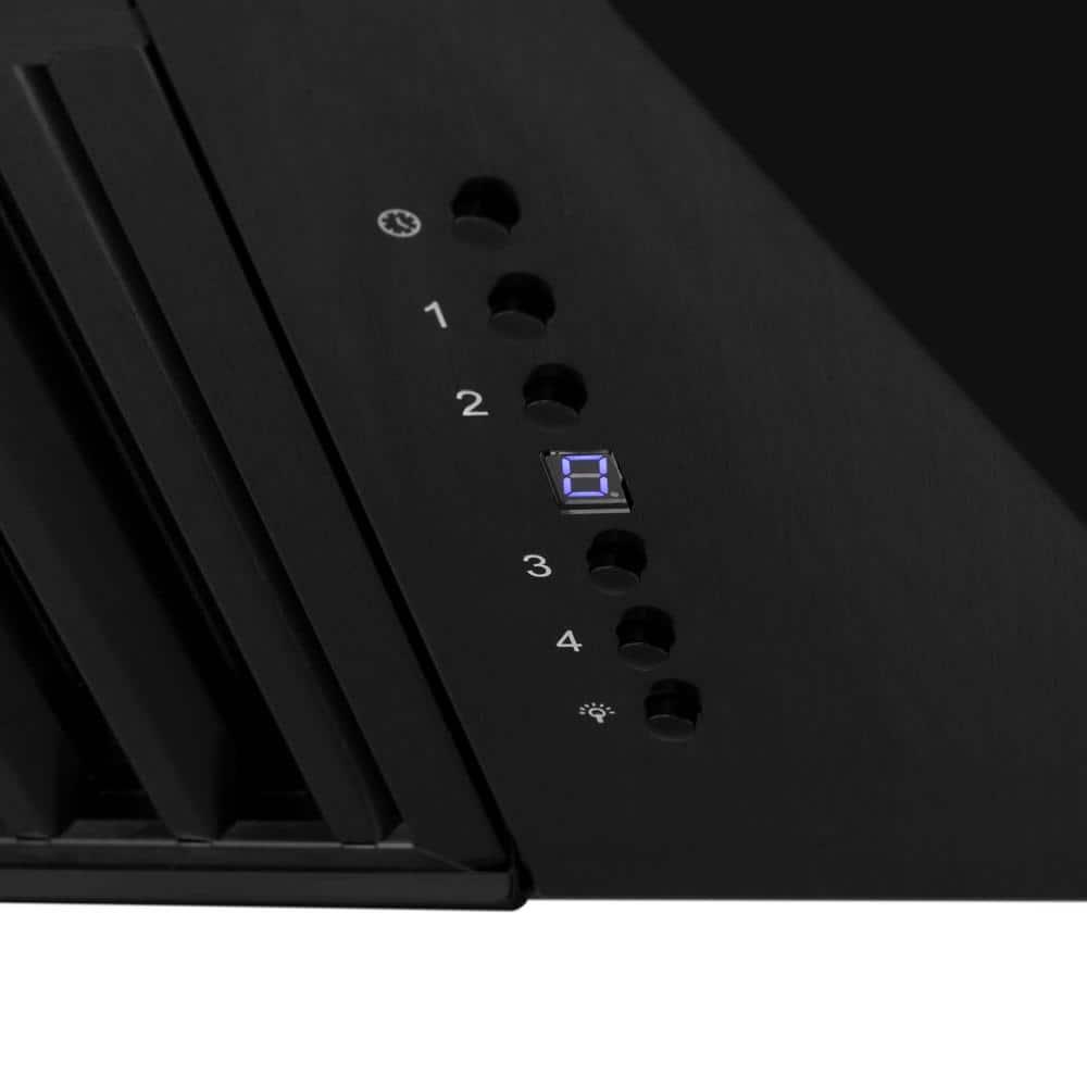 ZLINE ZLINE 36 in. Black Stainless Steel Range Hood W/ Black Stainless Steel Handle (BS655-36-BS) BS655-36-BS