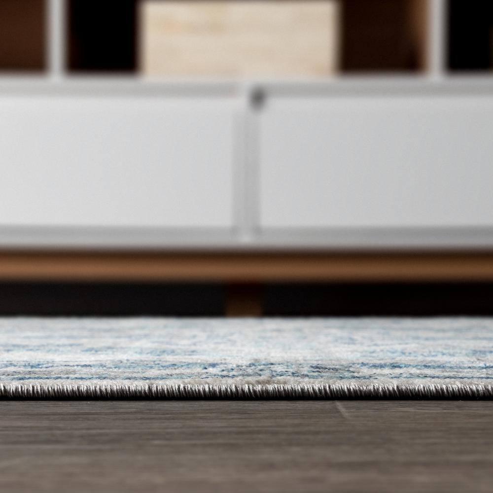 2'x8' Modern Persian Vintage Medallion Runner Rug, Light Grey/Blue - JONATHAN Y