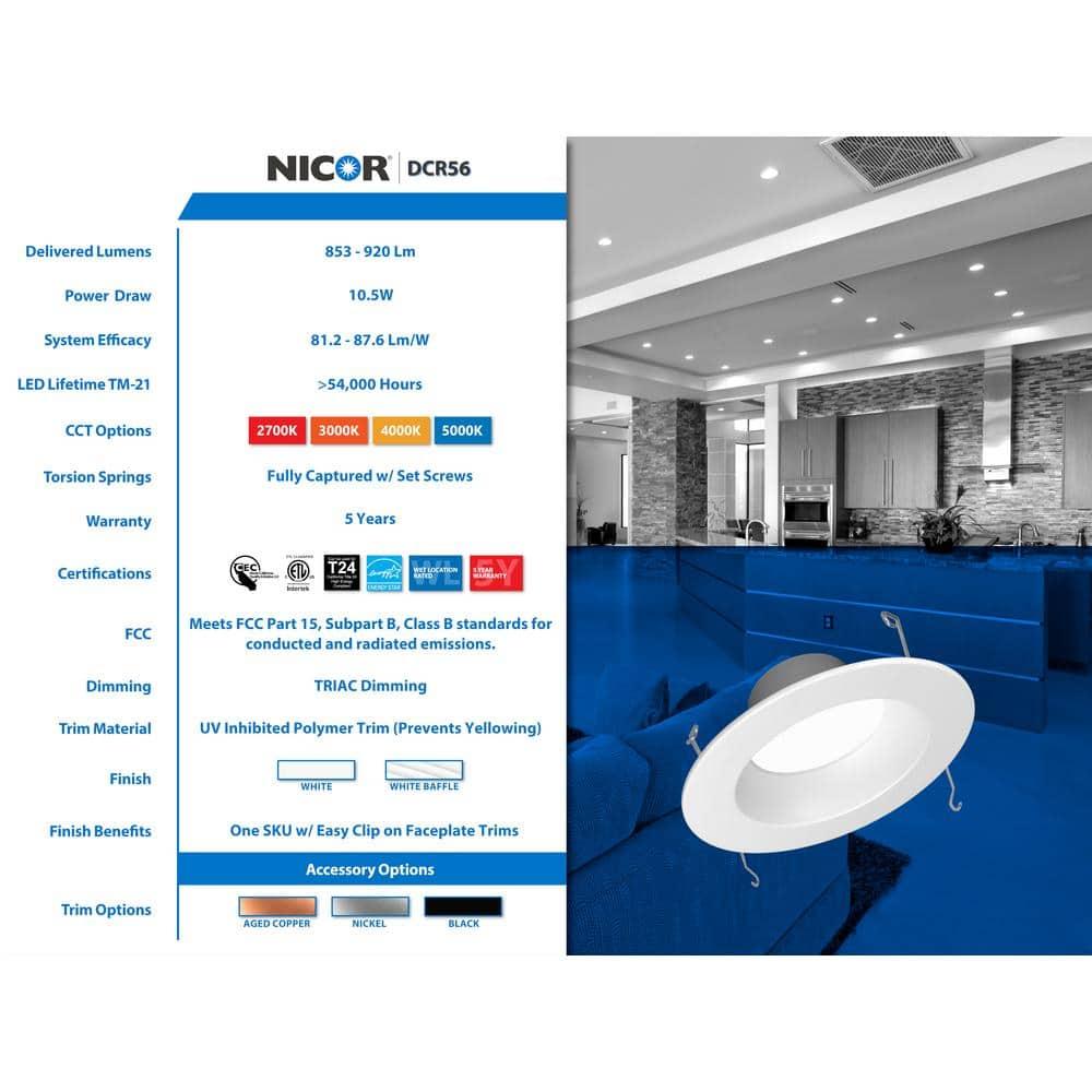 NICOR Lighting Dimmable Circle Flush Mount