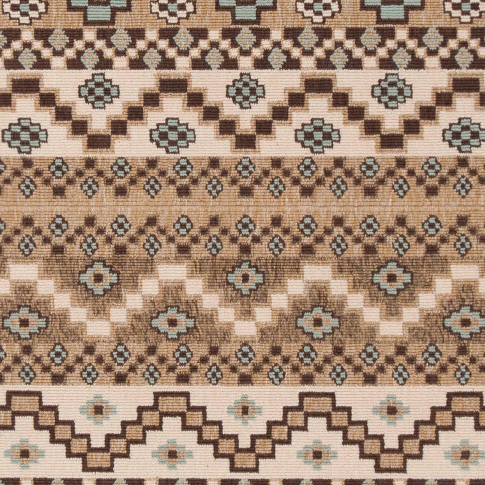 Veranda VER095 Power Loomed Indoor/Outdoor Runner Rug - Creme/Brown - 2'3"x10' - Safavieh.