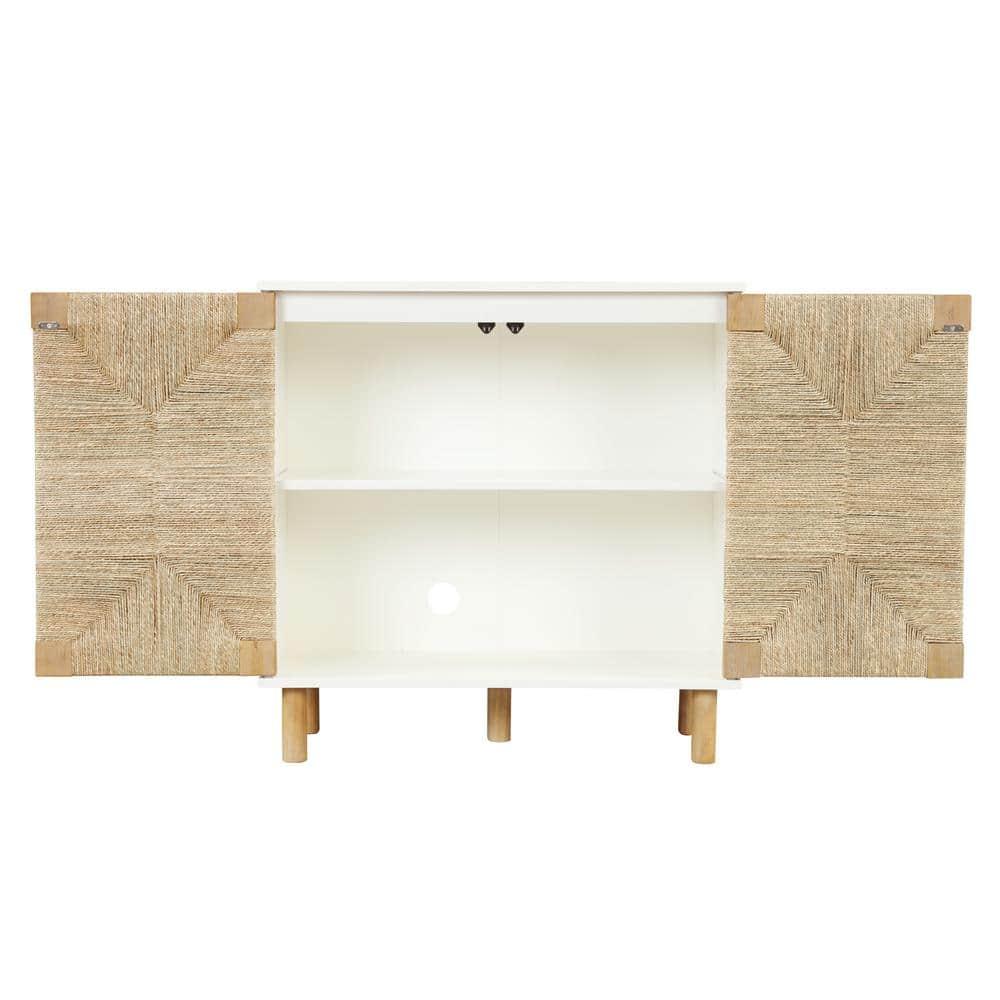 Shellie 31" Wide Rubberwood Wood Sideboard Set or TV Stand