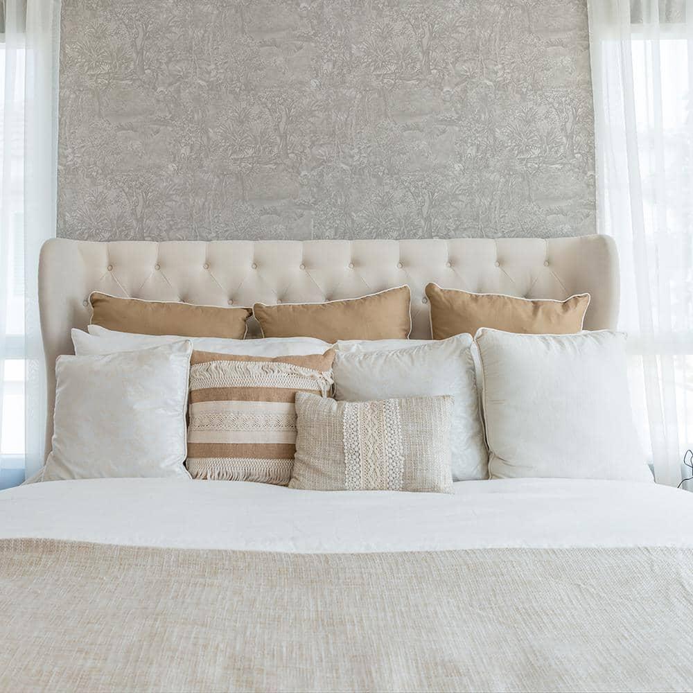 Tempaper & Co. Jungle Toile Removable Peel and Stick Wallpaper, Countryside Gray Toile, 56 sq. ft.: Vinyl Self-Adhesive Botanical Design