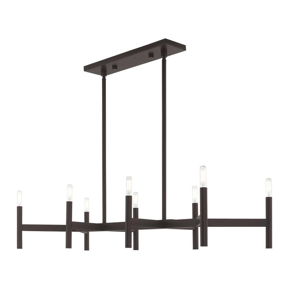 Livex Lighting Copenhagen 8 - Light Chandelier in  Bronze