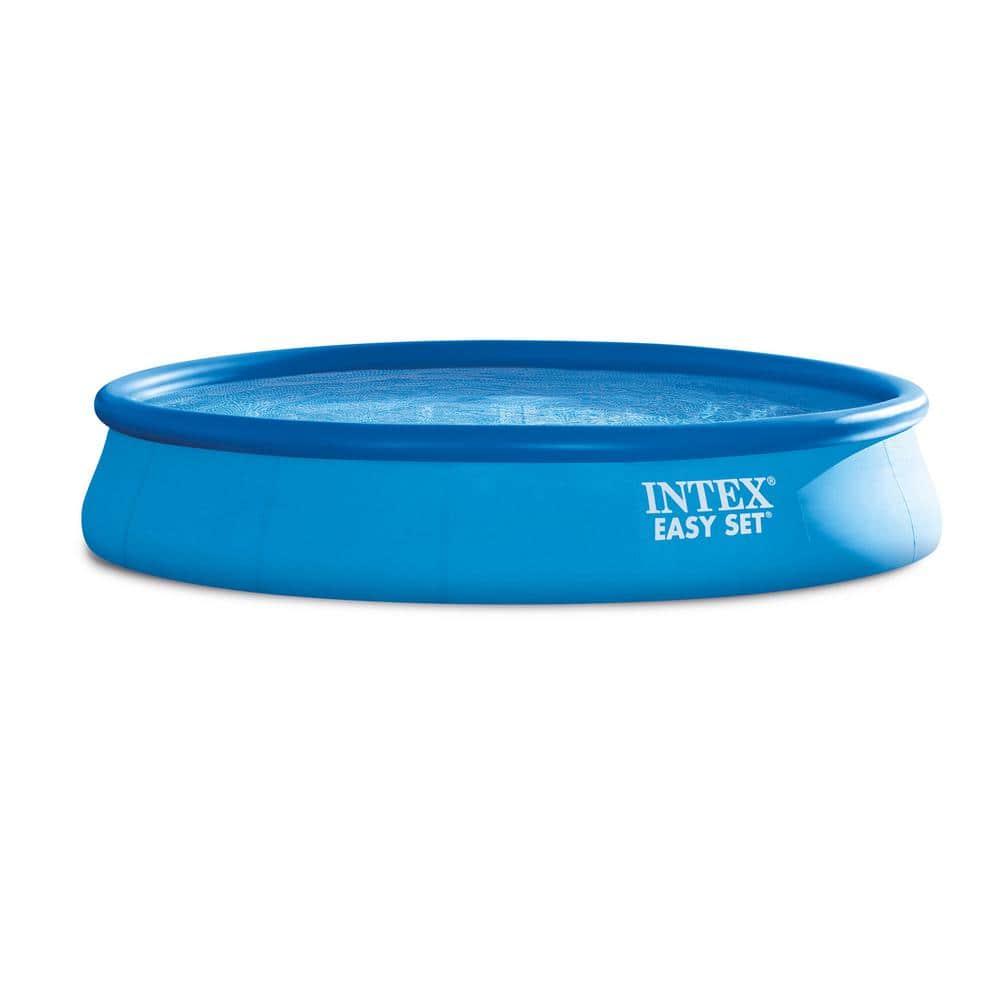 Intex Plastic Round Inflatable Pool 33'' H x 180'' W x 180'' L , with Pump Included