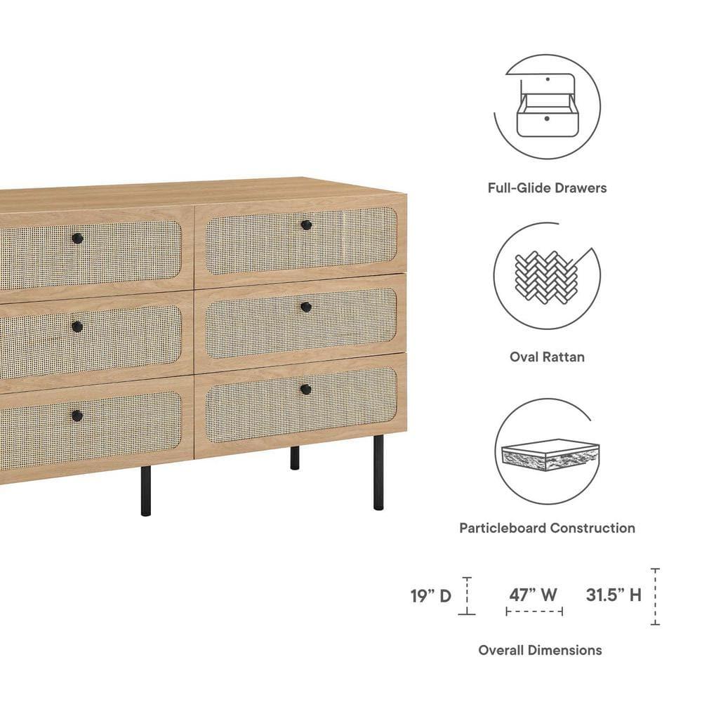 Modway Modway Chaucer 6-Drawer Compact Dresser