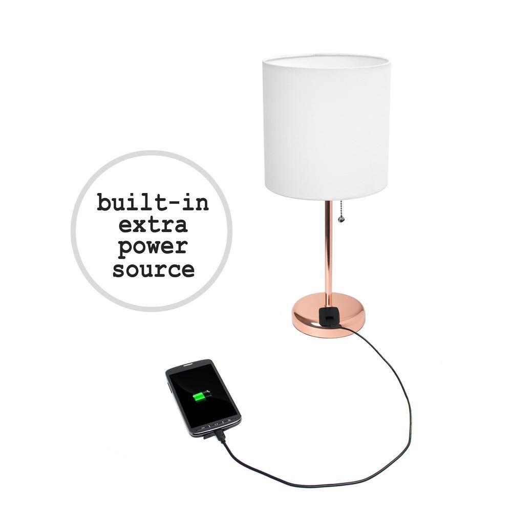 LimeLights Stick Lamp with Charging Outlet - Set of 2