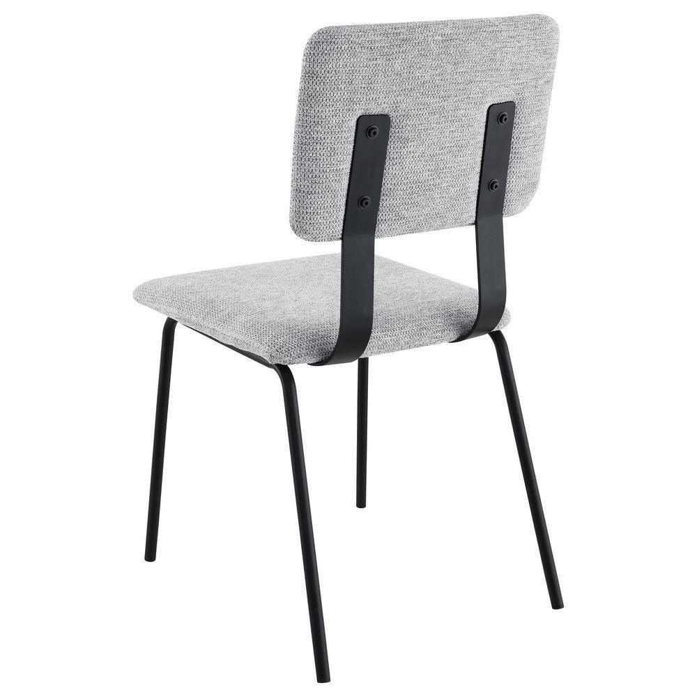 Coaster Calla Contemporary Fabric Upholstered Dining Side Chair in Gray
