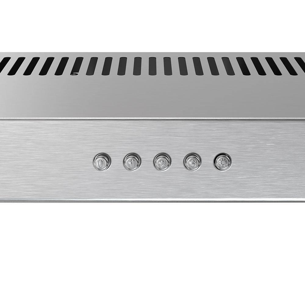 Streamline Longhena 36" 80 Cubic Feet Per Minute Convertible Under Cabinet Range Hood with Mesh Filter and Light Included