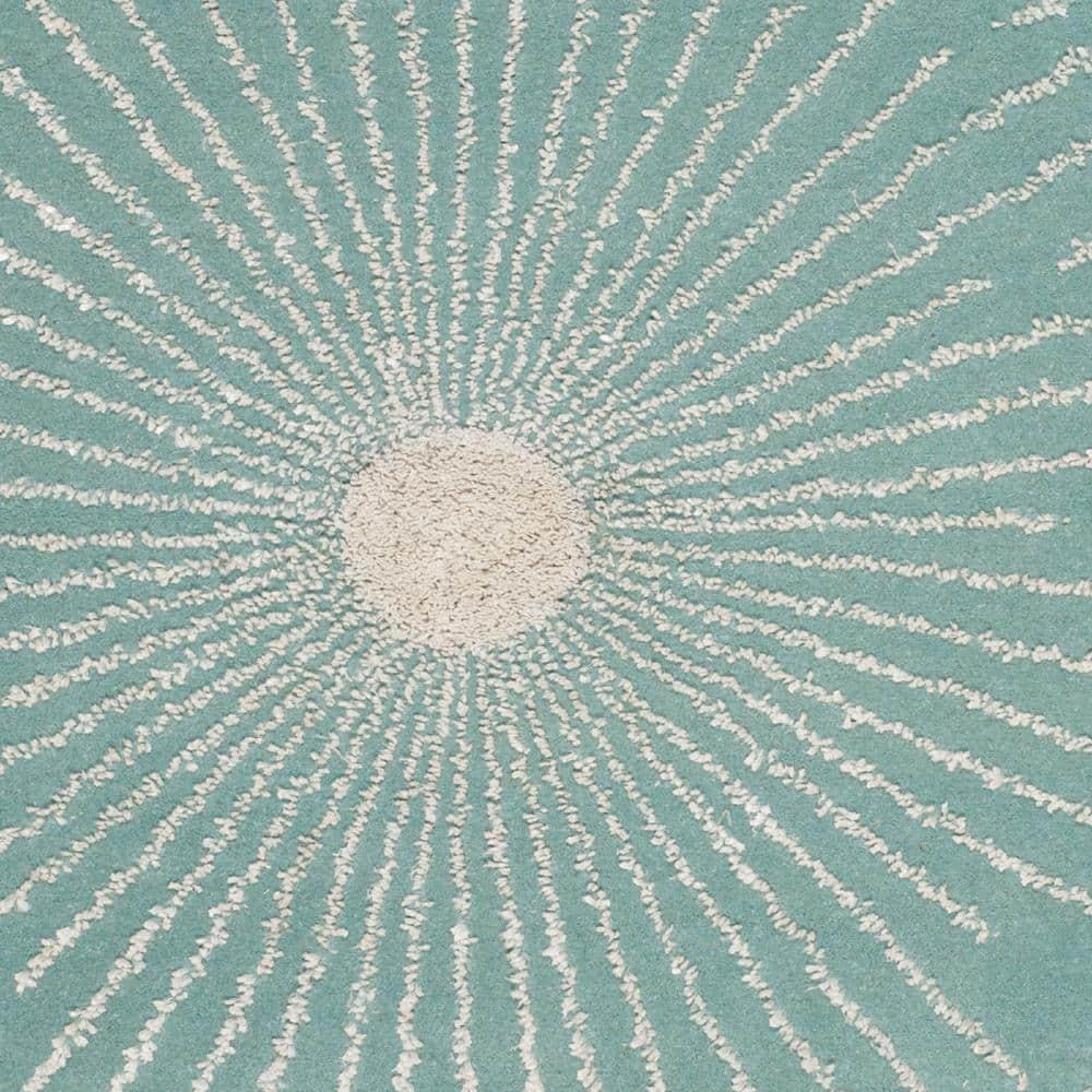Soho SOH712 Hand Tufted Indoor Area Rug - Light Teal/Multi - 6'x9' - Safavieh.