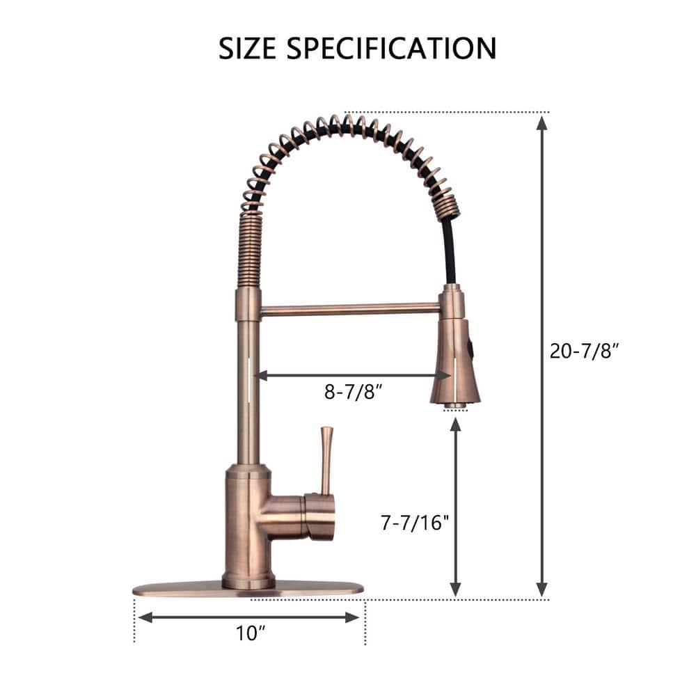 Pull Down Single Handle Kitchen Faucet