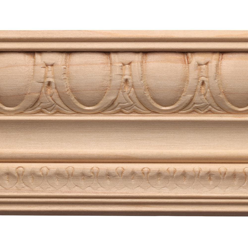 Ornamental Mouldings 96'' H x 4'' W x 0.5'' D Wood Crown