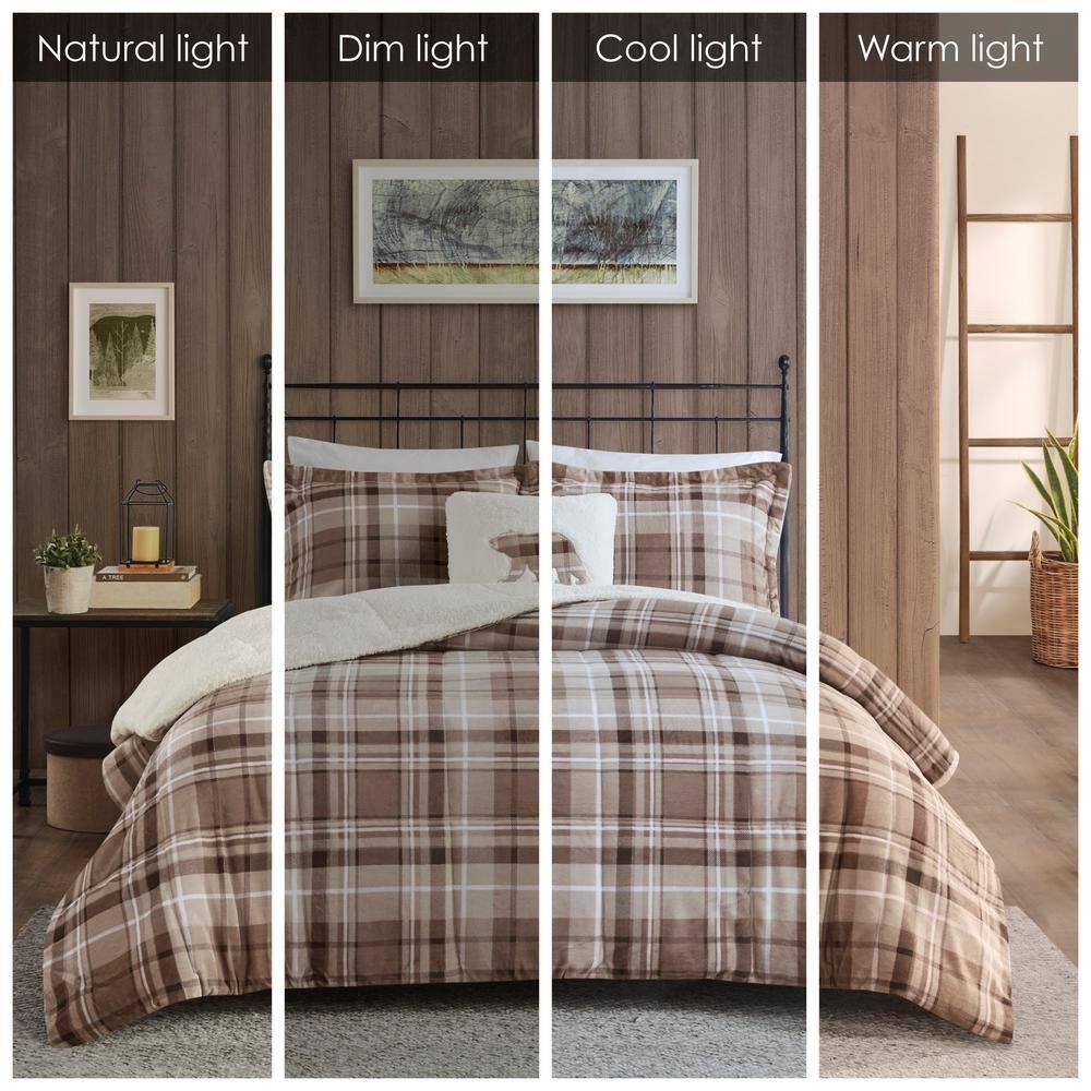 Woolrich Alton Plush to Sherpa Down Alternative Comforter Set