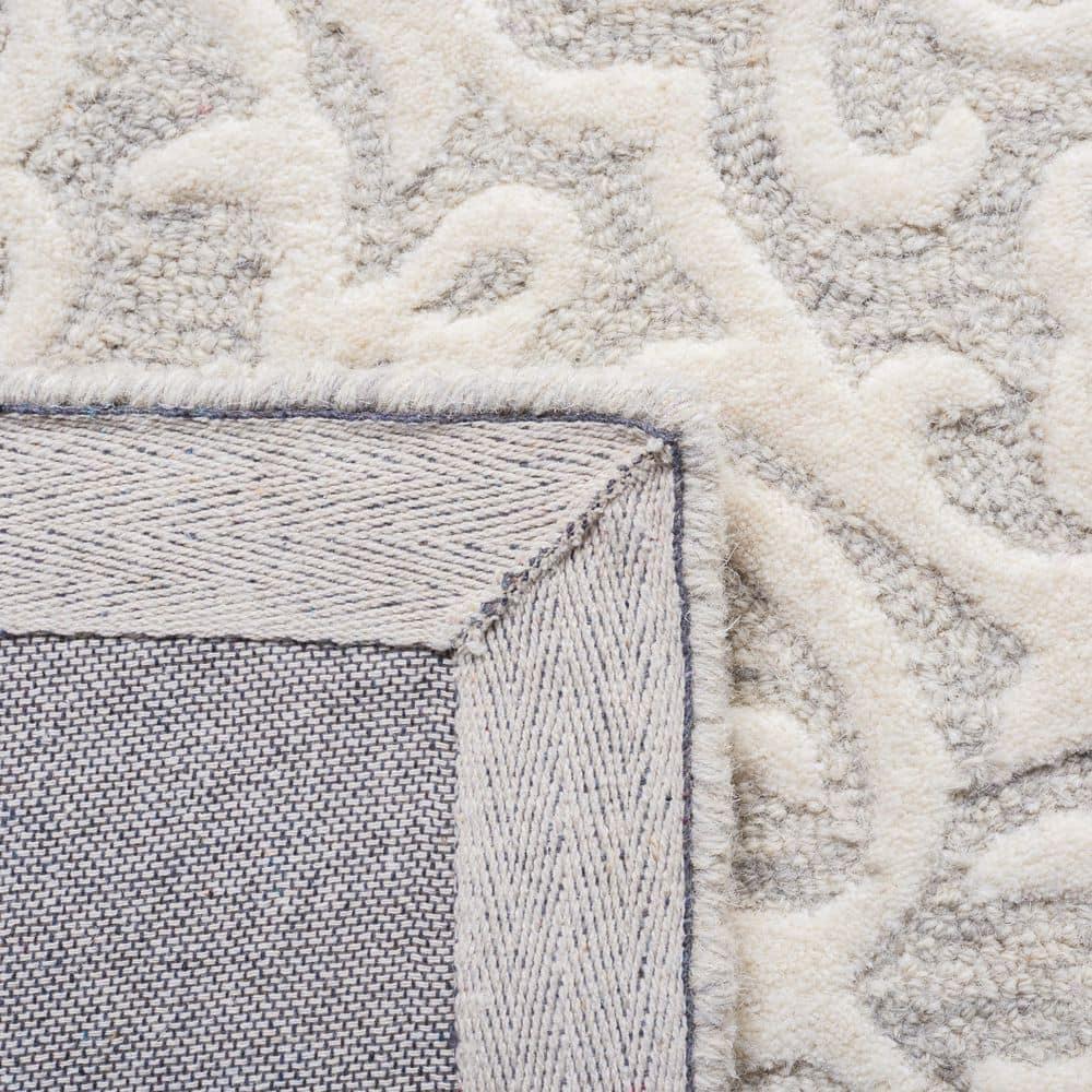 Metro MET857 Hand Tufted Indoor Area Rug - Grey/Ivory - 8'x10' - Safavieh