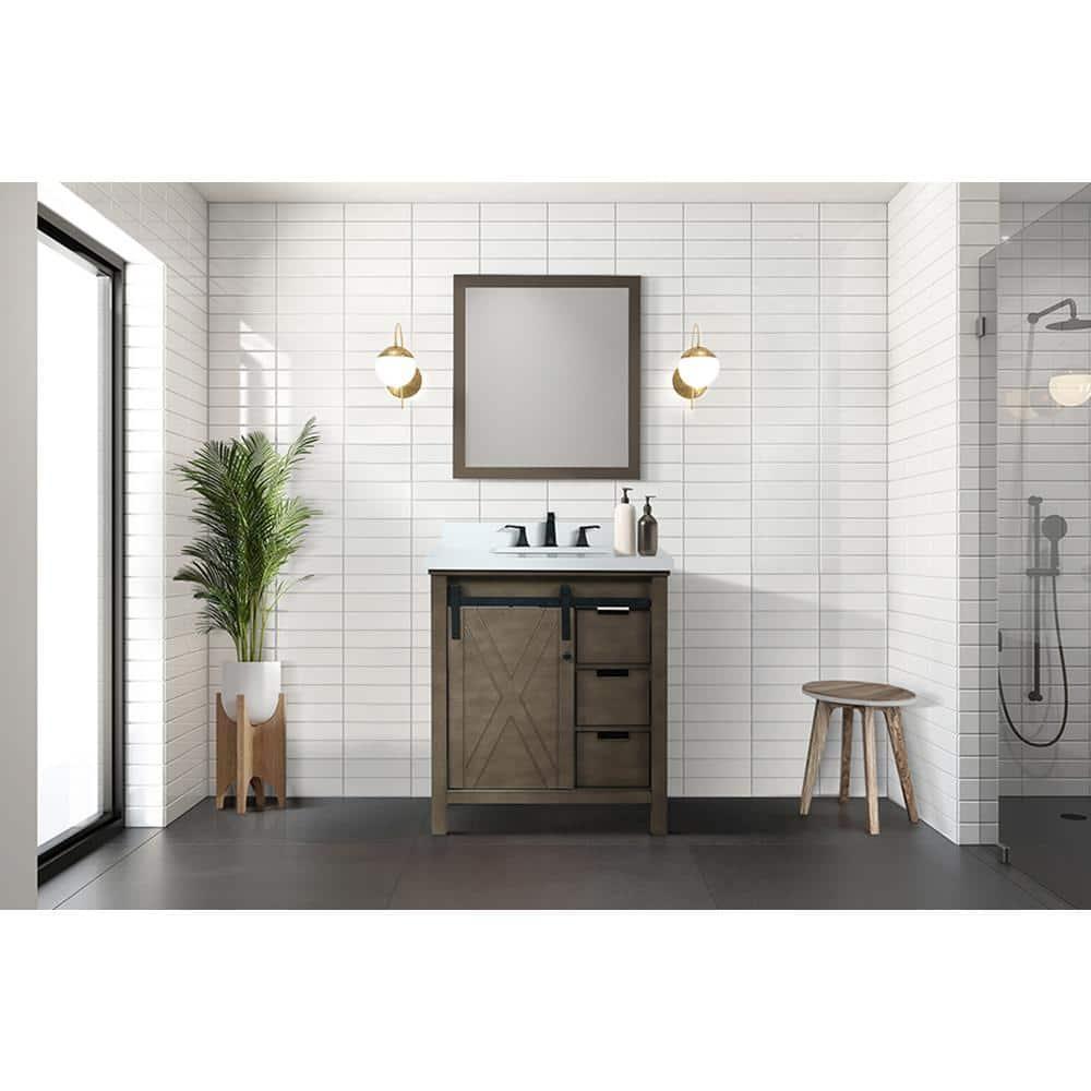 Lexora Marsyas 30 in W x 22 in D Single Bath Vanity
