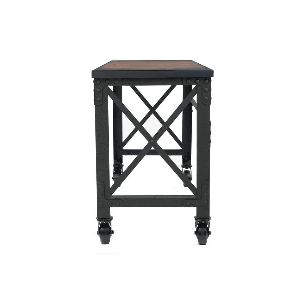Duramax Building Products Solid Wood Top Metal Base Desk Shell