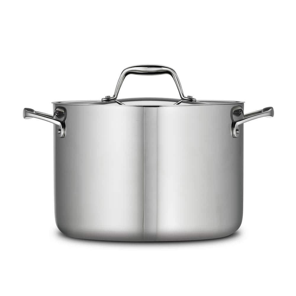 Tramontina Tramontina Gourmet Tri-Ply Clad 8 Qt. Stock Pot with Lid