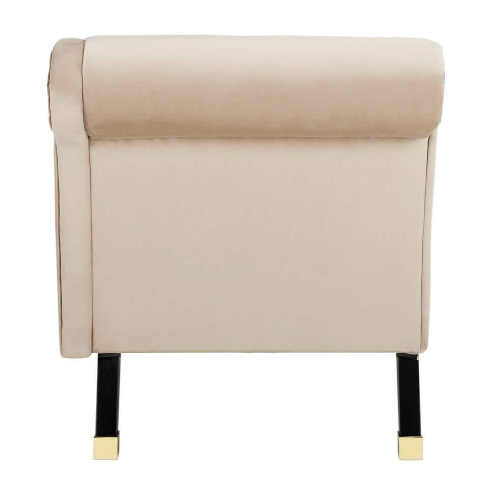 Caiden Chaise - FOX6284 - Tan/Black - Safavieh