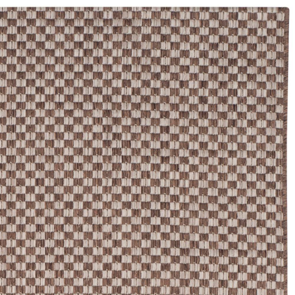 Courtyard CY8653 Power Loomed Indoor and Outdoor Area Rug - Light Brown/Light Grey - 5'3"x5'3" - Safavieh