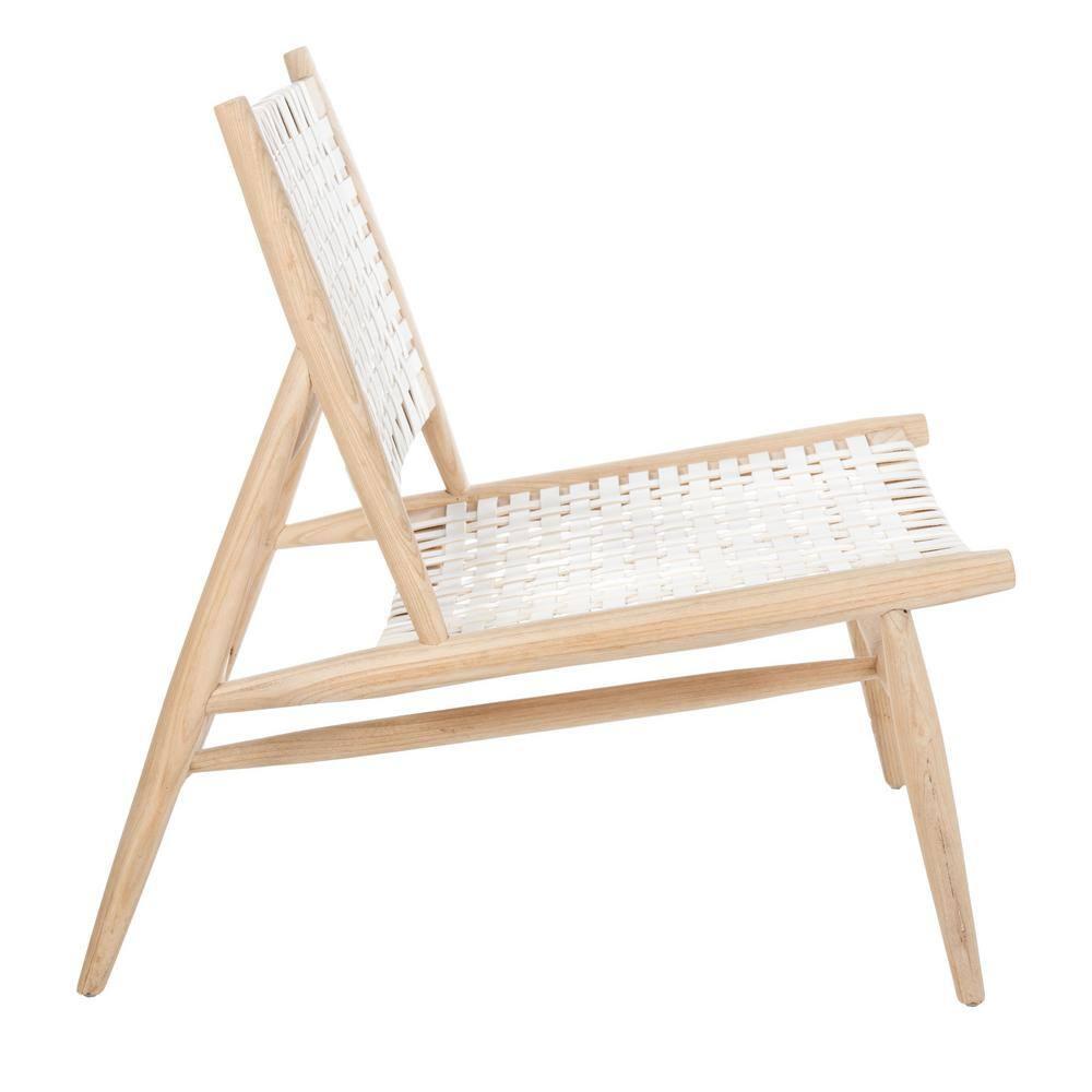 Soleil Accent Chair - ACH1001 - White/Natural - Safavieh