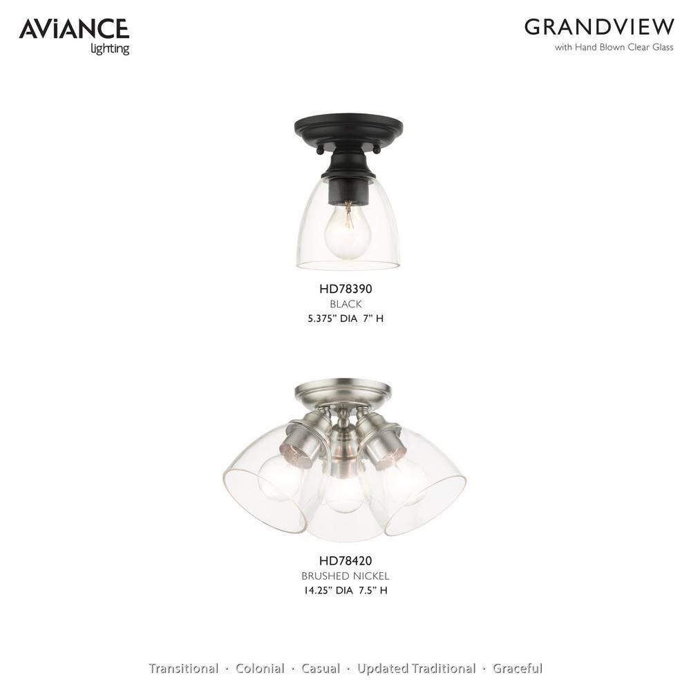 Livex Lighting Montgomery 3 - Light Flush Mount in  Brushed Nickel