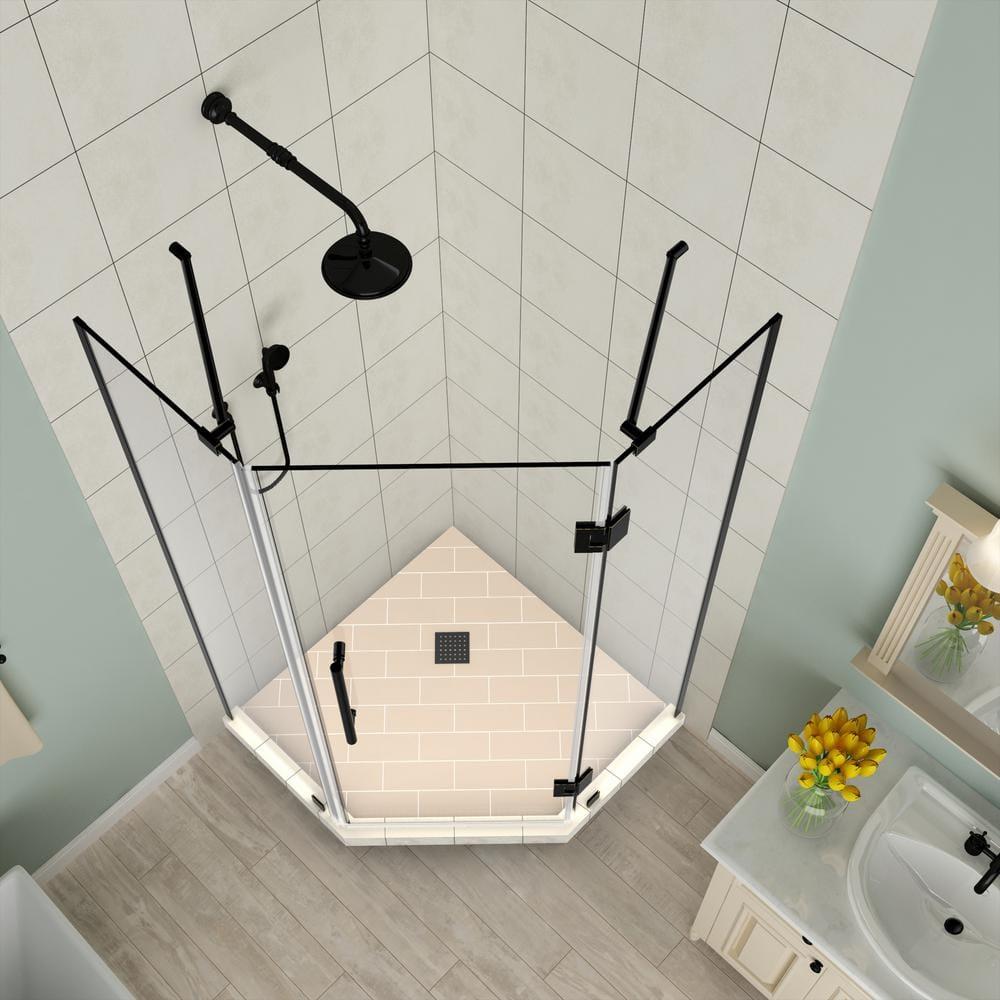 Merrick 38" x 72" Neo Angle Hinged Shower Enclosure