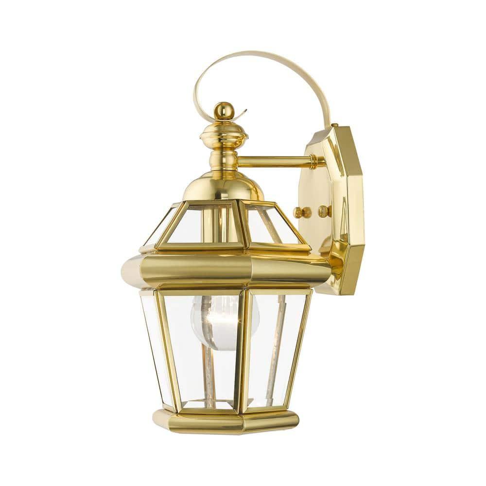 Livex Lighting Georgetown 1 - Light Wall Light in  Polished Brass