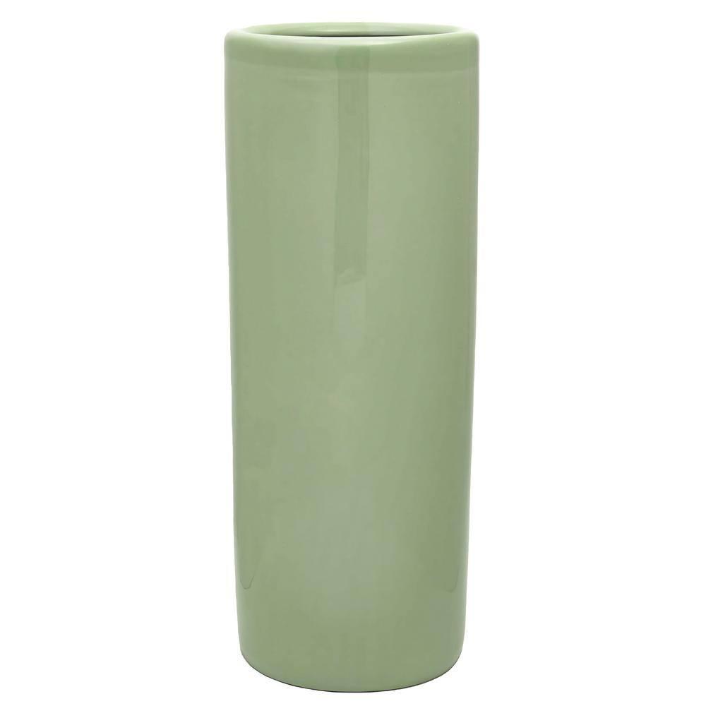 24" Porcelain Umbrella Stand Celadon
