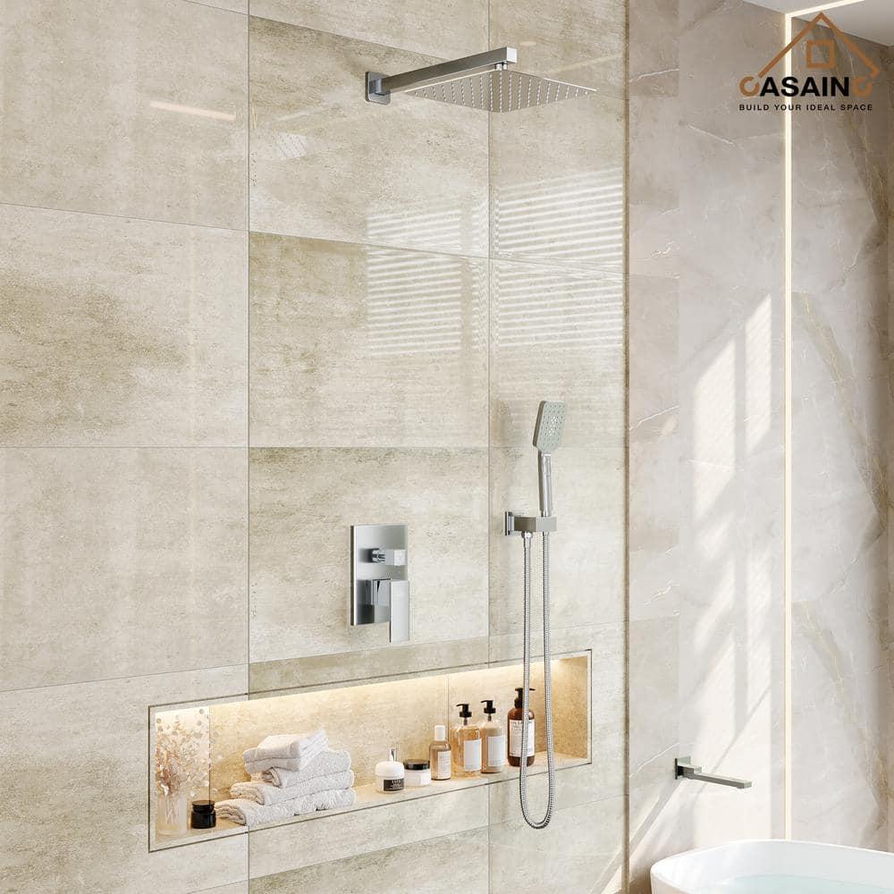 Shower Faucets & Systems All-In-One Kit with Rough in-Valve