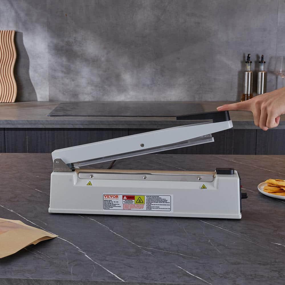 VEVOR VEVOR 12" Aluminum Hand Impulse Heat Sealer Machine Poly Plastic Bags Sealing