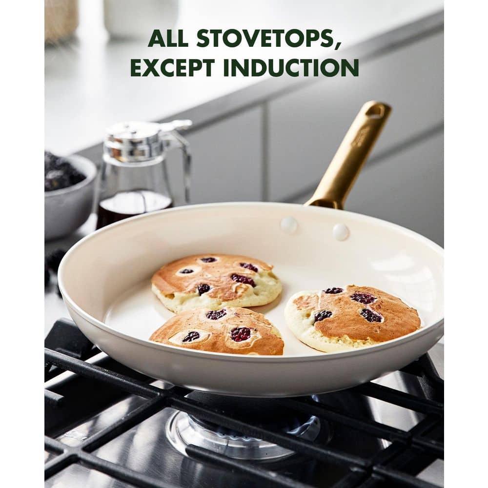 GreenPan ™ Reserve Taupe 2-Piece 10" and 12" Ceramic Non-Stick Fry Pan Set