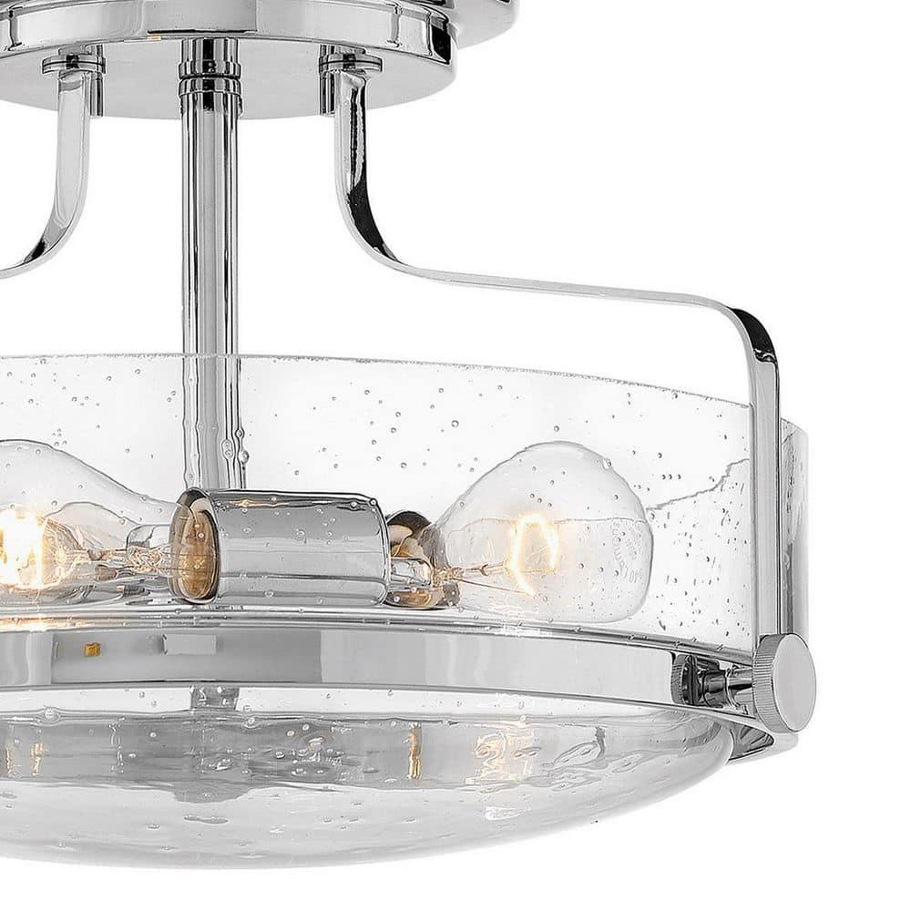 Harper 3-Light Semi-Flush Mount Retro Ceiling Light