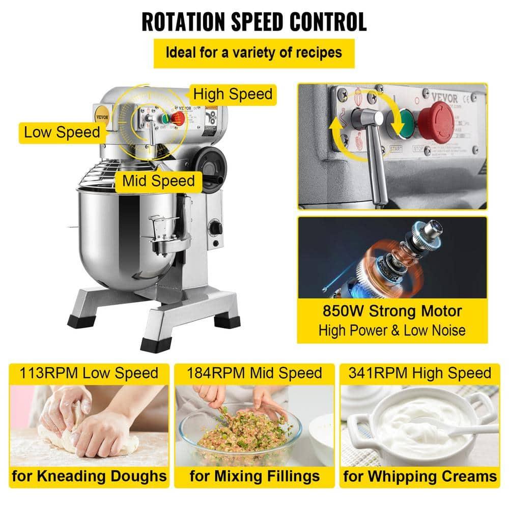 VEVOR 3 Speed 10 Quarts Stand Mixer