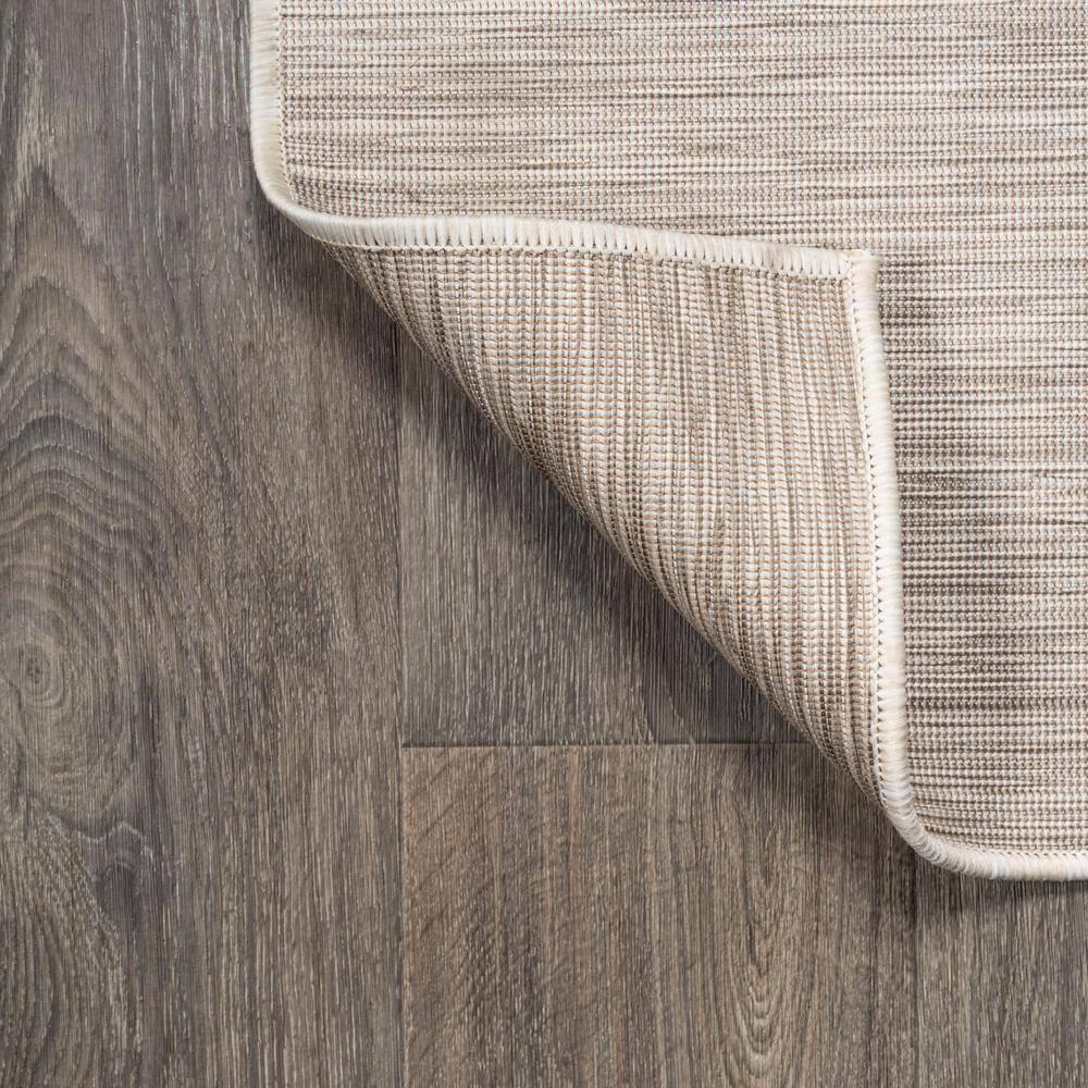 6'x6' Ethan Modern Flatweave Solid  Area Rug, Light Gray - JONATHAN Y