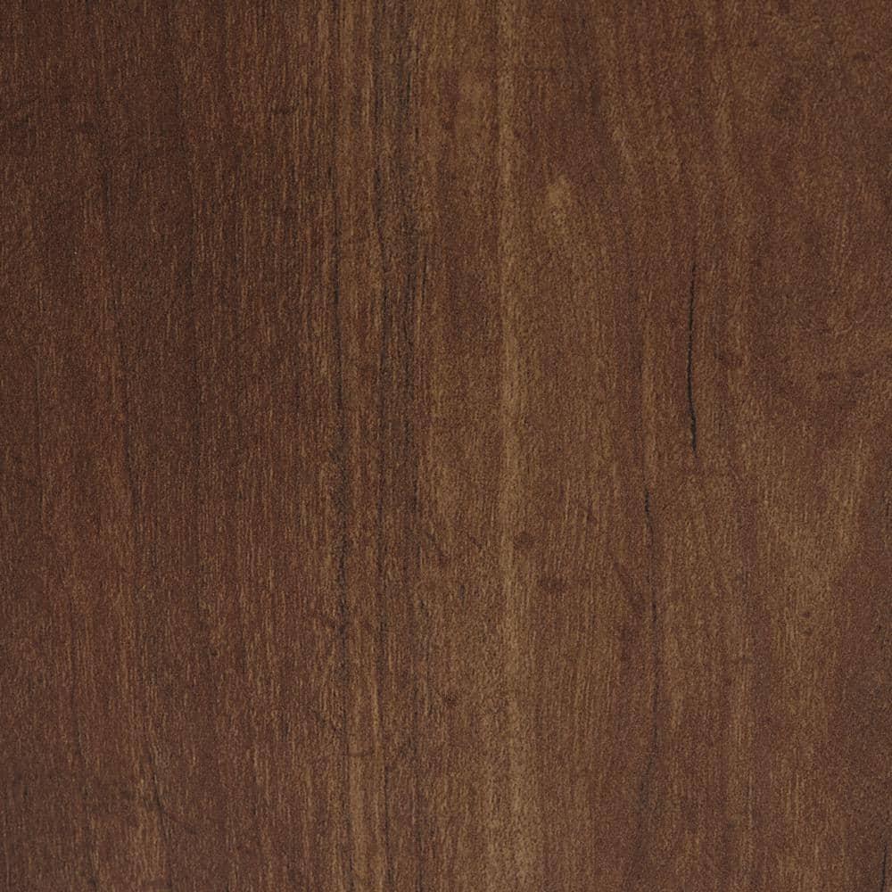 IRIS USA C-Shape Wood and Metal Side Accent Table, Brown