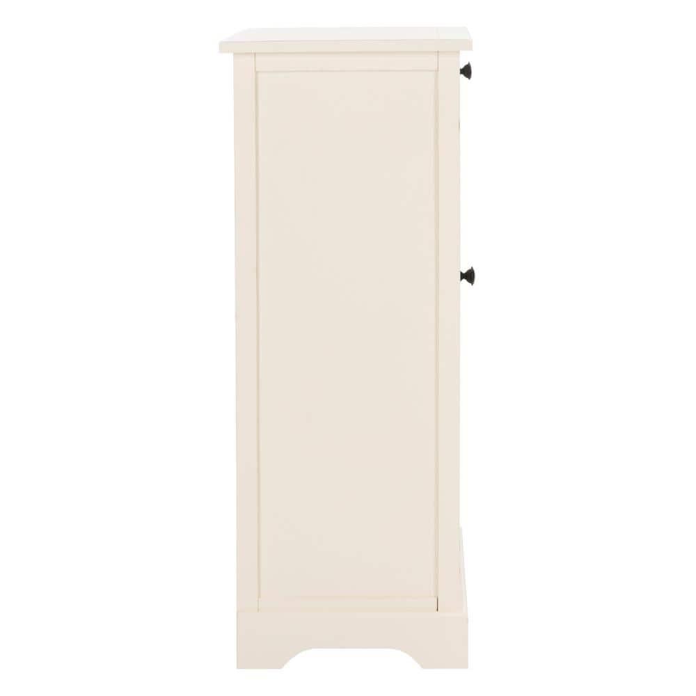 Raven Storage Unit - AMH5703 - Distressed Cream - Safavieh Couture