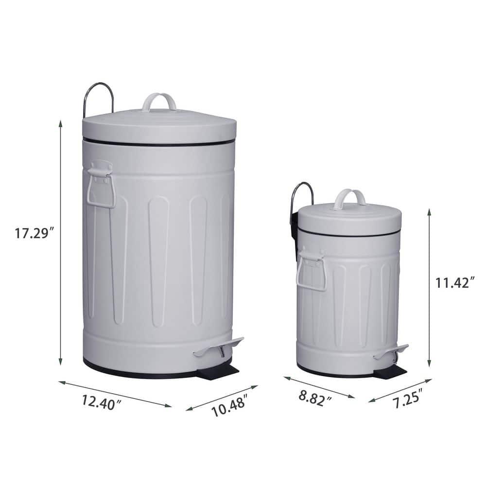 Innovaze Metal Step On Kitchen Trash Can - 3.2 Gallons