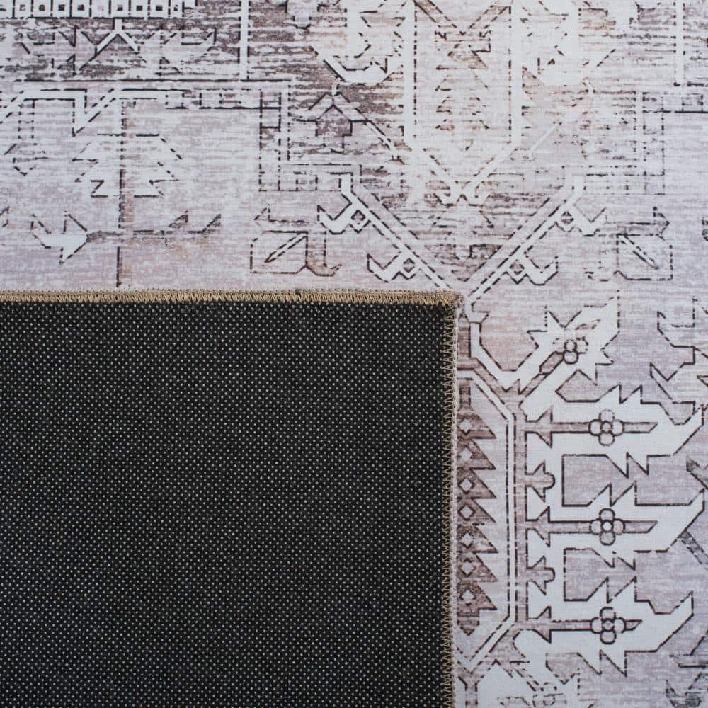 Tucson TSN102 Power Loomed Machine Washable Area Rug - Beige/Grey - 5'x8' - Safavieh.