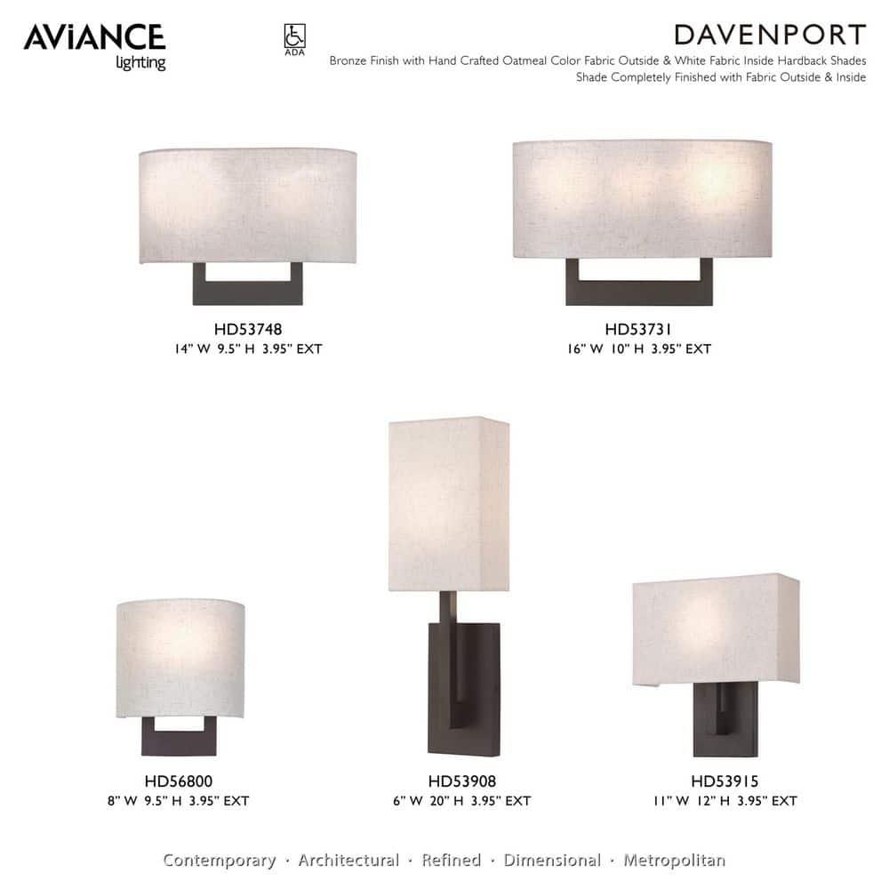 Livex Lighting Hayworth 1 - Light Wall Light in  Bronze