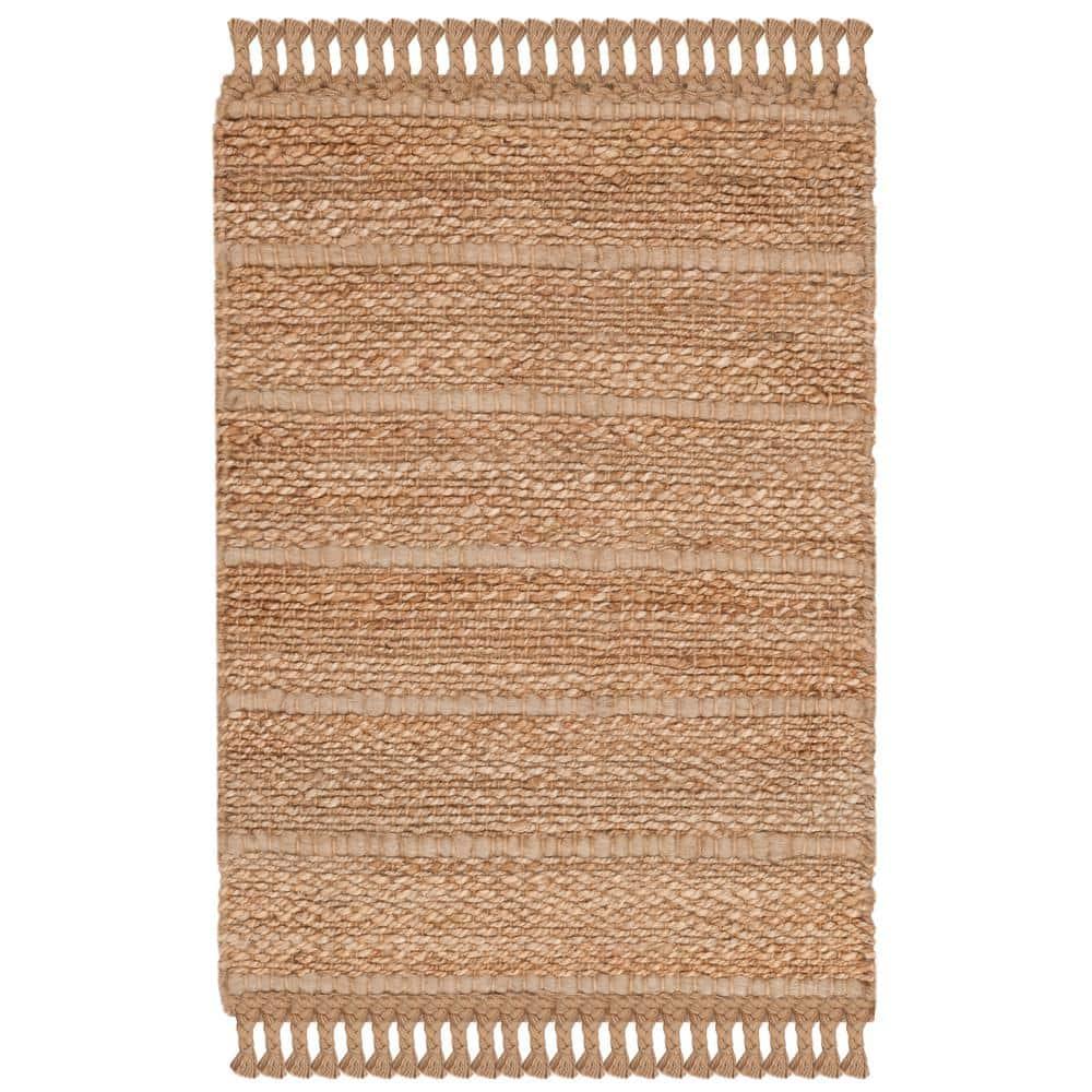 Natural Fiber NF550 Hand Woven Indoor Accent Rug - Natural/Light Grey - 2'x3' - Safavieh.