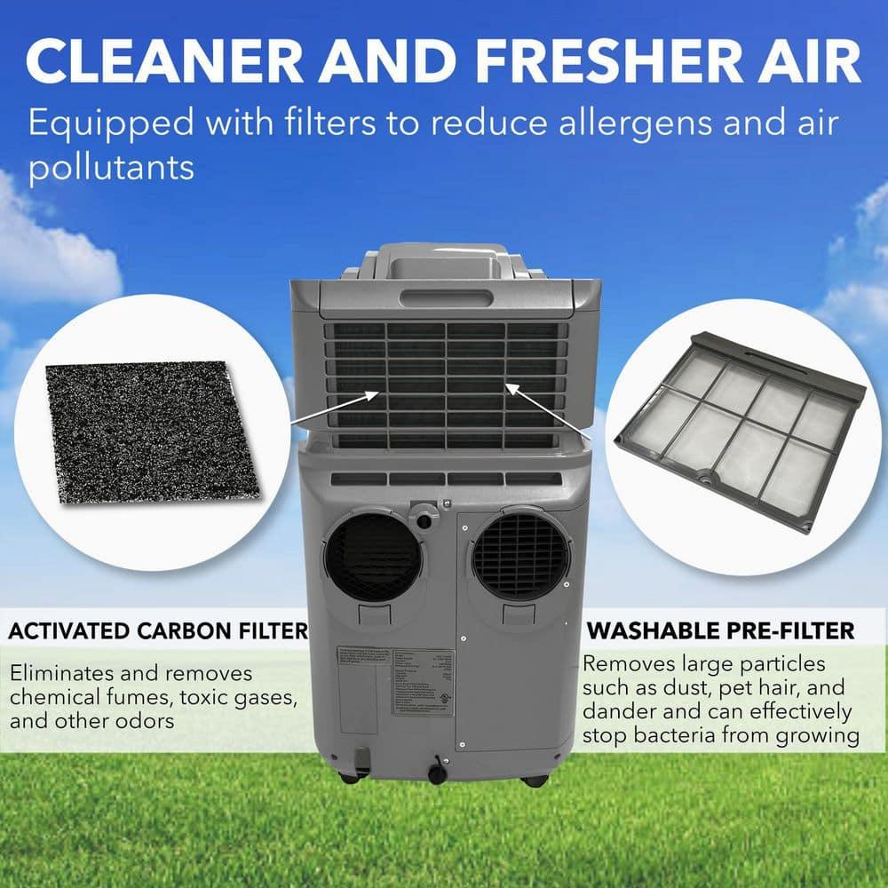 Whynter Whynter 13000 BTU Dual Hose Portable Air Conditioner for 420 sq. ft. Gray