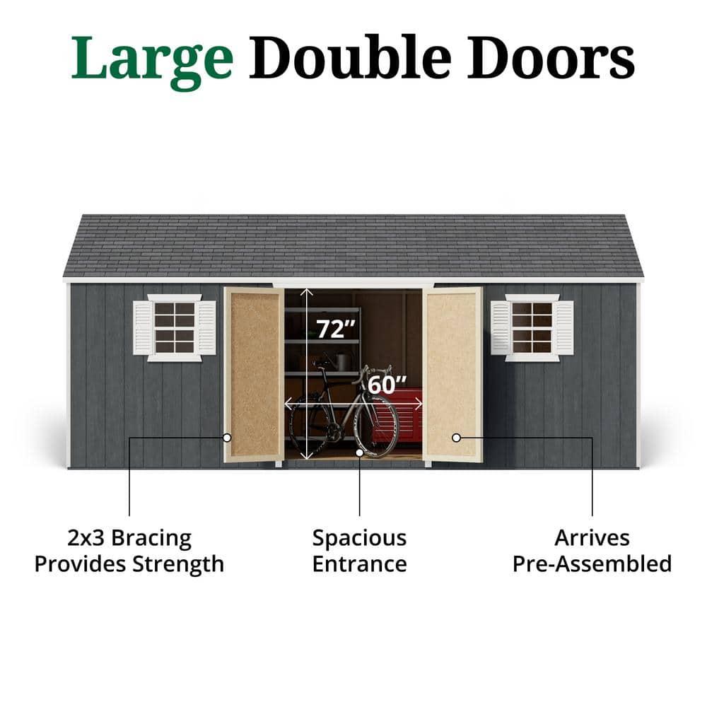 Little Cottage Co. Value Workshop Outdoor Wood Storage Shed