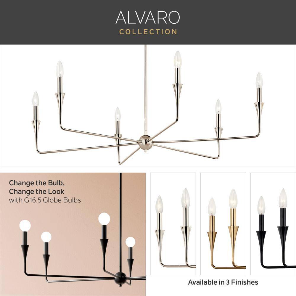 52693CPZ-Kichler Lighting-Alvaro - 8 Light Chandelier-24.25 Inches Tall and 11.5 Inches Wide-Champagne Bronze Finish