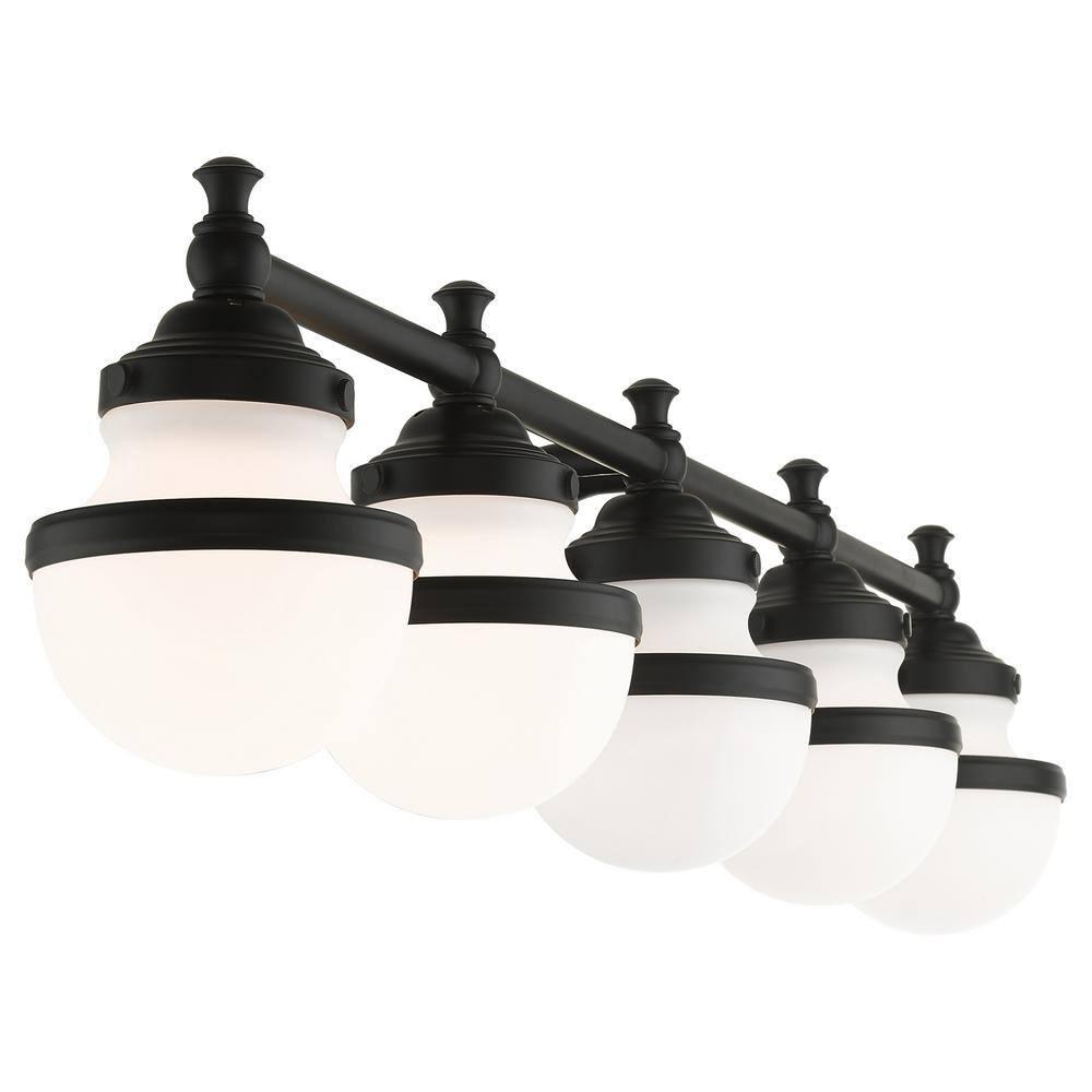 Livex Lighting Oldwick 5 - Light Vanity in  Black