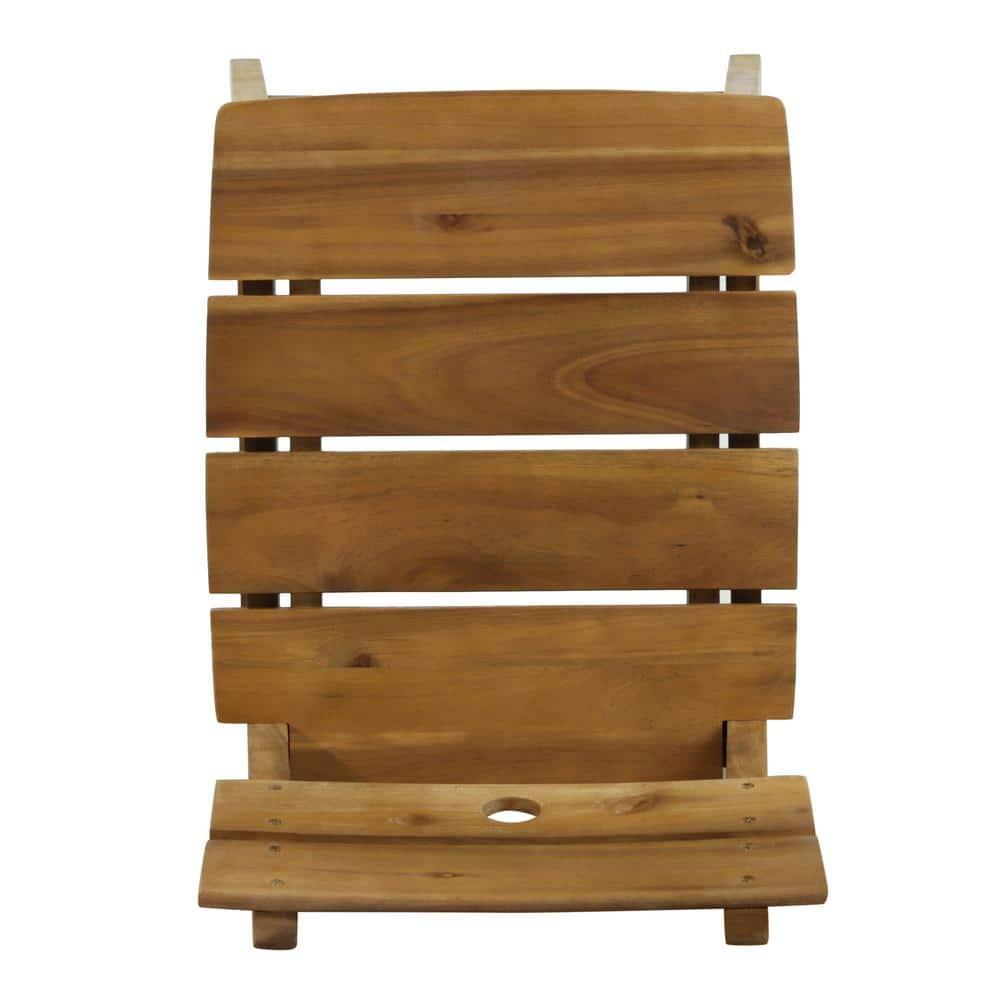 Noble House Castner Outdoor Bar Stool, Teak, 2 Pack